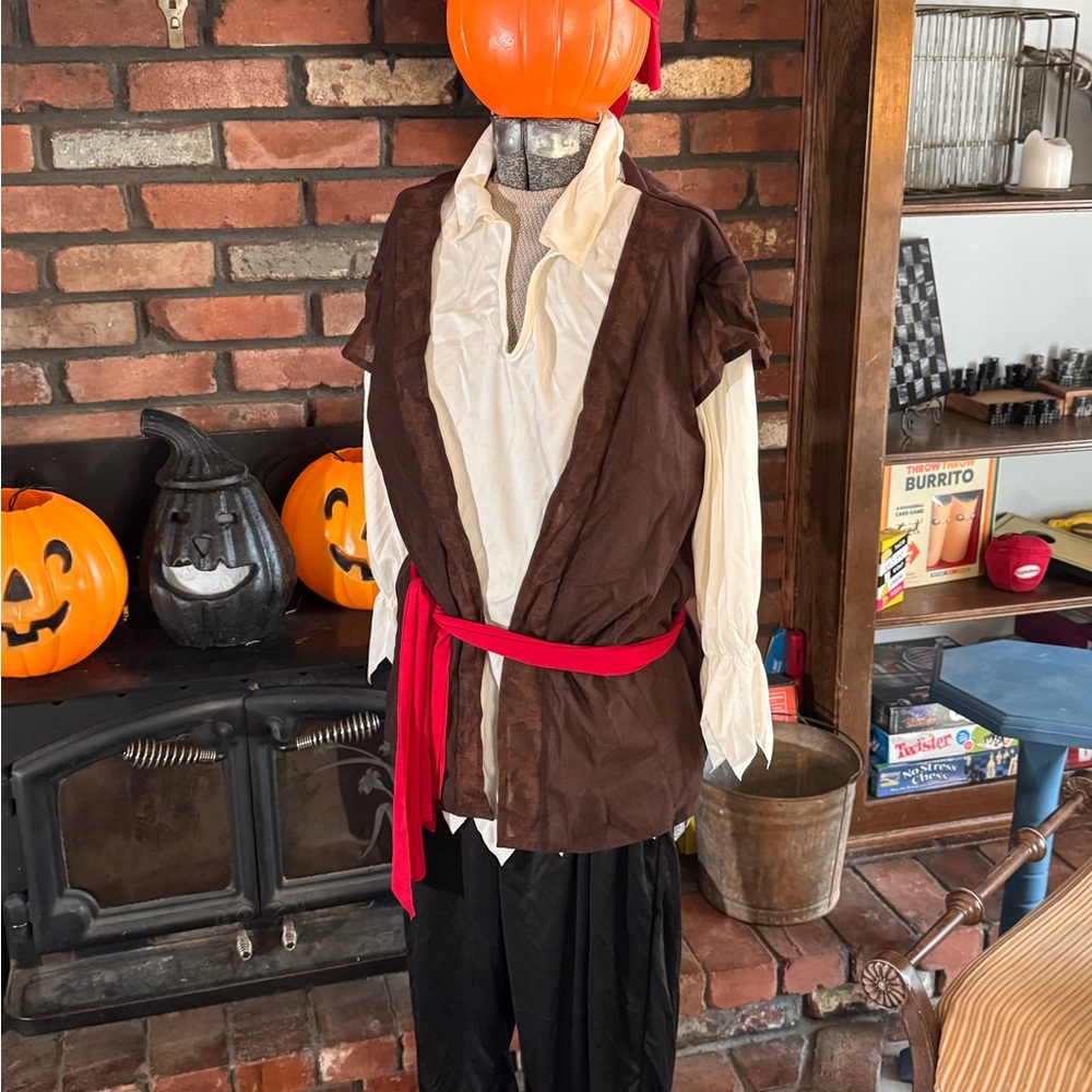 Children's Pirate Adventure Costume with Red Sash